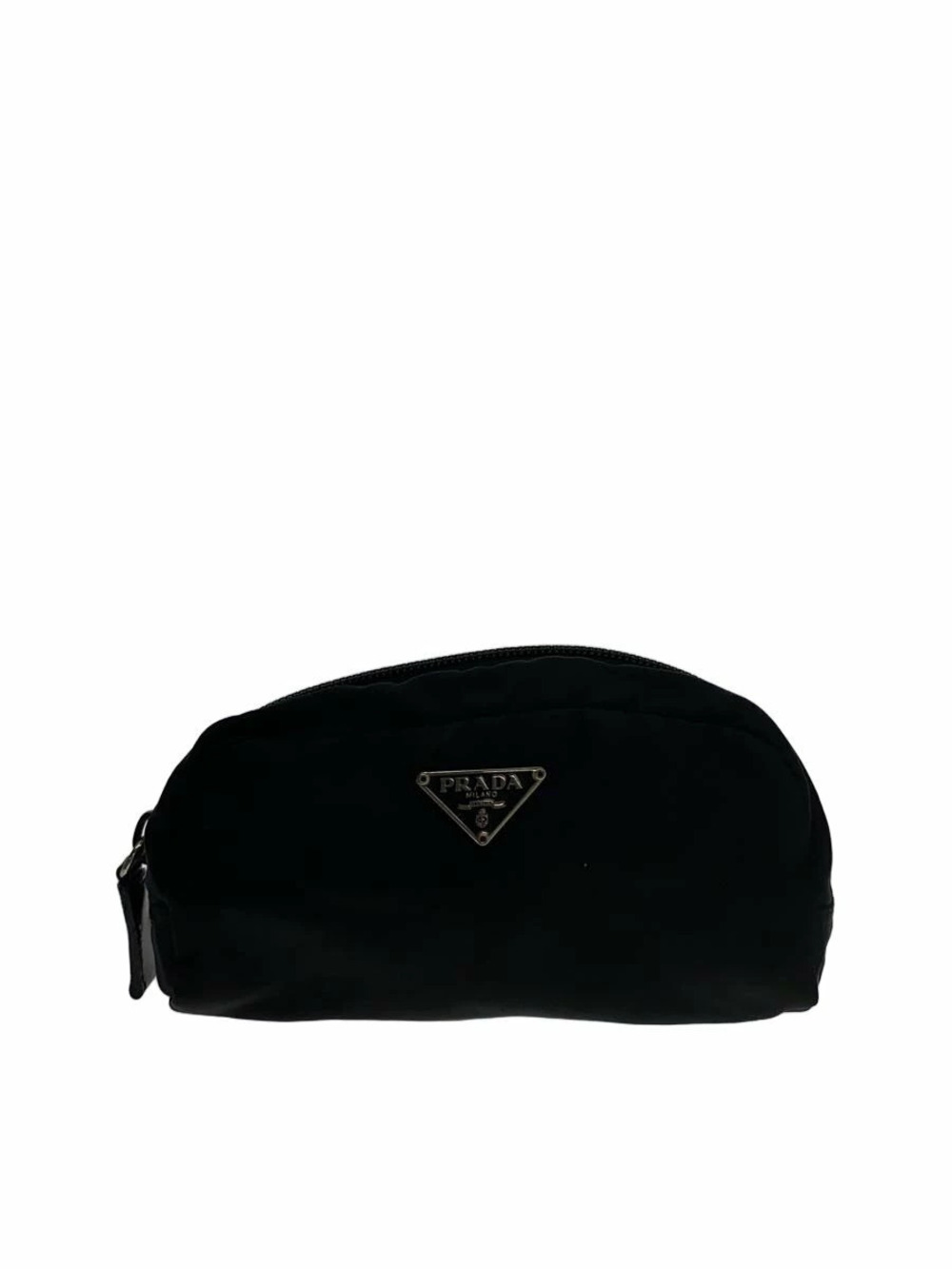 Prada Pouch Clutch Triangle Plate
